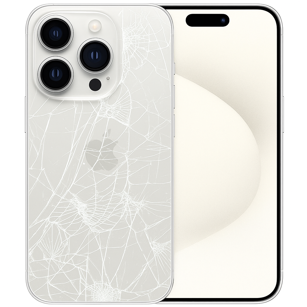 Заміна заднього скла iPhone 15 Pro Max White Titanium (Аналог)