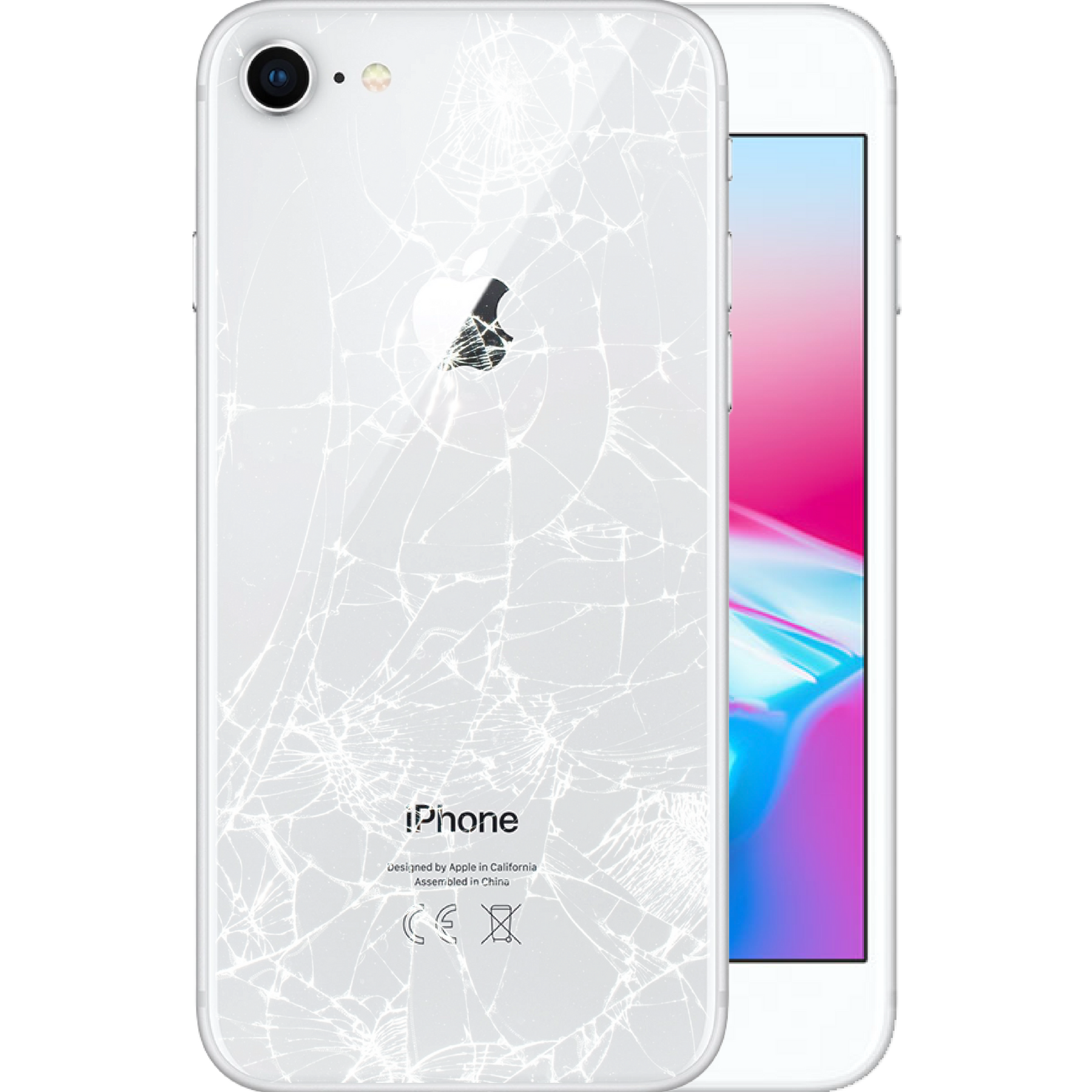 Заміна заднього скла iPhone 8 Silver