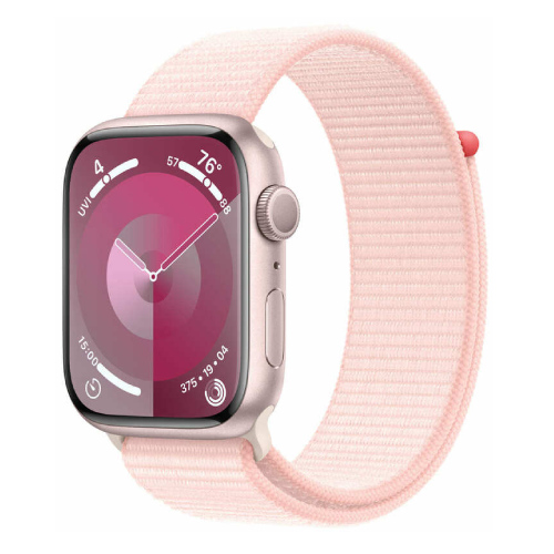 Watch Series 9 GPS 45mm Pink Aluminum Case w. Light Pink S. Loop (MR9J3)