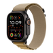 Watch Ultra 2 GPS + Cellular 49mm Black Titan. Case w. Tan Alpine Loop - Small (MYTF3+MYQ03)