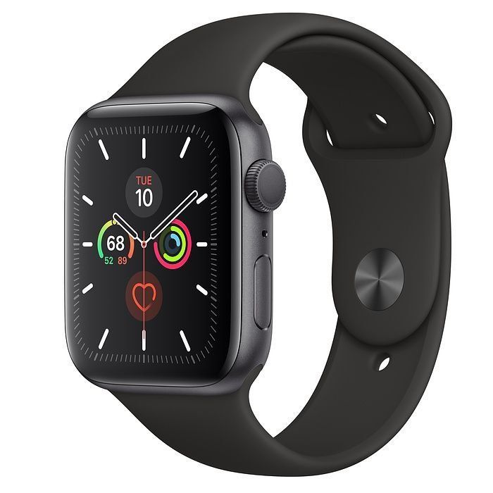 USED Apple Watch Series 5 GPS 44mm Space Gray Aluminum w. Black b.- Space Gray Aluminum (MWVF2)