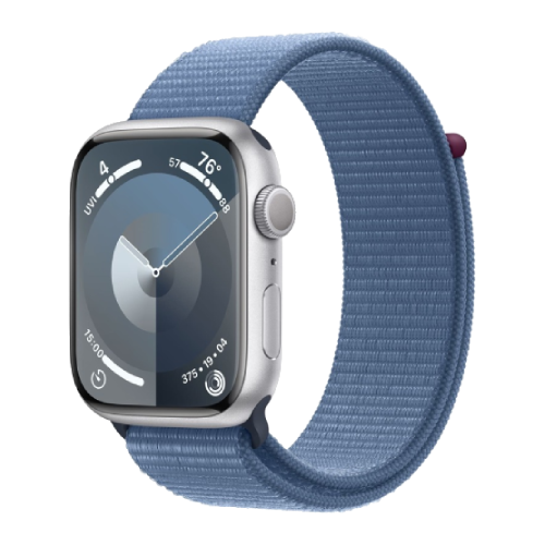 Watch Series 9 GPS 41mm Silver Aluminum Case with Winter Blue Sport Loop (MR923)