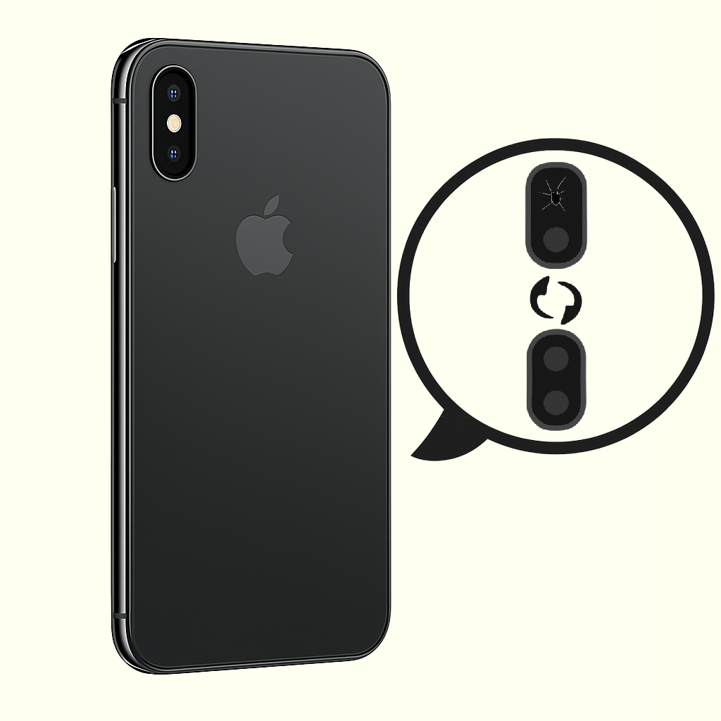 Заміна скла основної камери iPhone X