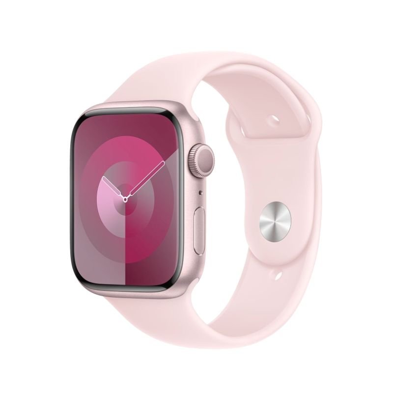Watch Series 9 GPS 45mm Pink Aluminum Case w. Light Pink S. Band - S/M (MR9G3)