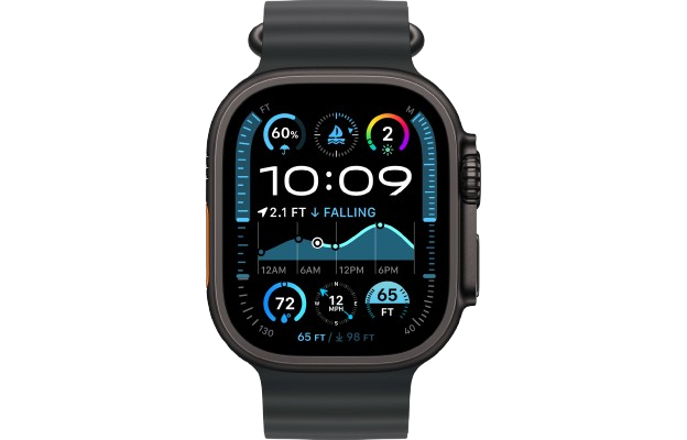 Watch Ultra 2 GPS + Cellular 49mm Black Titanium Case w. Black Ocean Band (MX4P3)